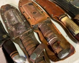 Assortment of Hunting Knives