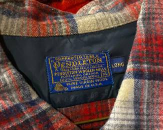 Pendleton Red/White Wool Flannel 