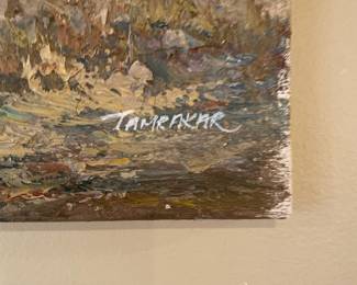 Landscape Oil Painting on Canvas by Tamrakar