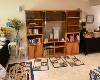 THREE PIECE BOOK CASE