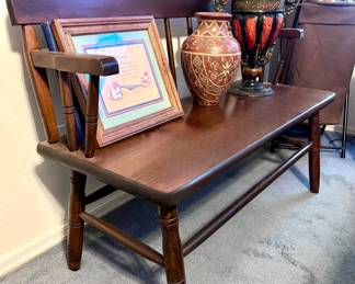 Vintage wood bench