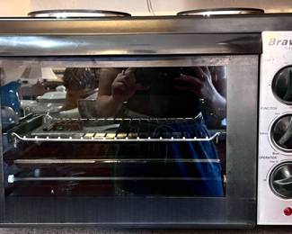 Toaster oven and stovetop all in one