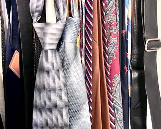 Men’s ties and belts