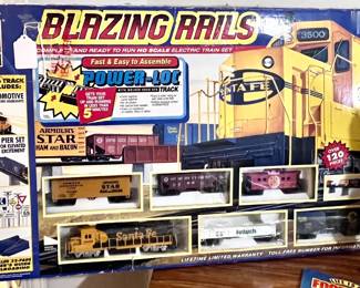 Blazing rails collectible train set