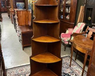 Solid Mahogany Corner Shelf