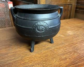 Antique Cast Iron Bean Pot