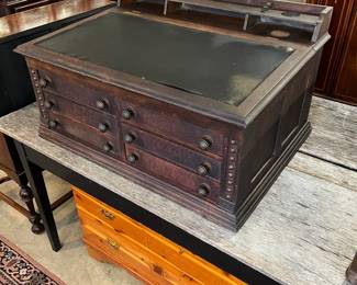 Clark's Cotton Spool Cabinet