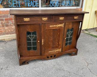 Antique English Arts and Crafts Buffett