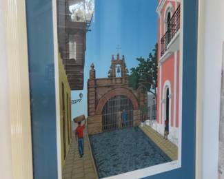 Framed artwork. Puerto Rico.