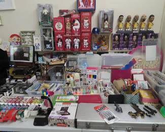 Craft supplies, paints, beading, scrap booking. New boxed poker set.