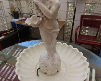 Smaller porcelain water feature.