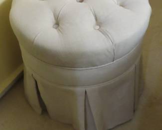 Tufted stool.