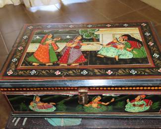 Decorative wooden box.