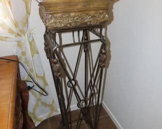 Ornate plant stand.