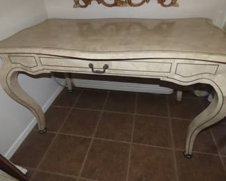 Faux marble top desk/table.