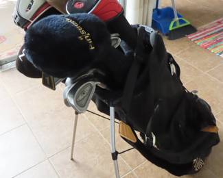 Golf clubs.