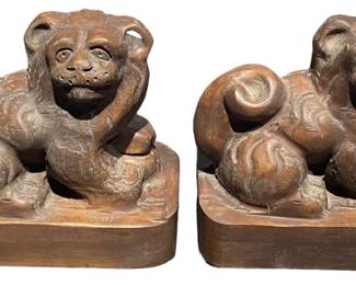 Chinese Foo Dog Bookends