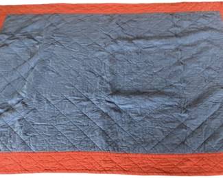 Blue and Red Quilt
