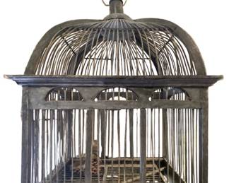 Rustic Wood Bird Cage