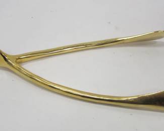 LARGE BRASS WISH BONE 12.75" LONG