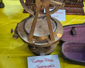 VINTAGE BRASS SURVEYOR'S TRANSIT