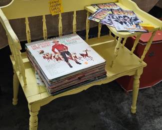 VINTAGE TELEPHONE BENCH / TABLE