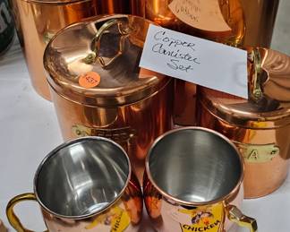 COPPER CANISTER SET