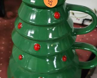 HALLMARK CHRISTMAS TREE MUGS