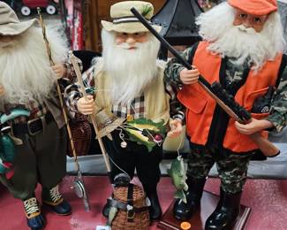 OUTDOORSMEN SANTA DECOR