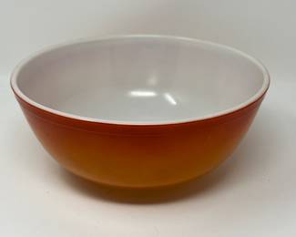 Lot 57 | Pyrex 404 Flameglo Large Nesting Mixing Bowl
