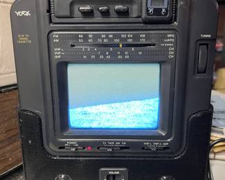 Lot 239 | Vorx Portable Vintage Television Turns On
