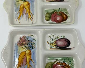 Lot 95 | Vintage Italian Hand Painted Trays Macioli
