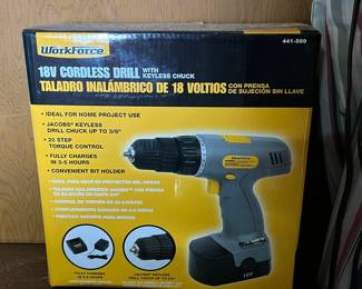 Lot 229 | NIB Work Force 18V Cordless Drill
