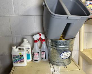 Lot 234 | Empty Spray Bottles Galvanized Pale
