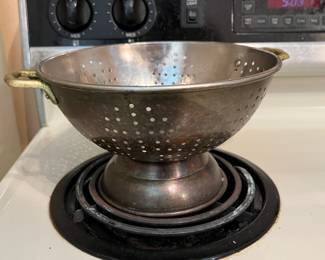 Lot 123 | Brass & Copper Collinder Strainer
