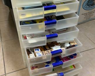 Stampin’ Up! Rubber Stamps + misc. supplies.