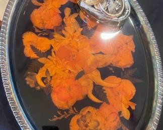 Epoxy lined silver tray