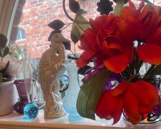 A large collection of porcelain, ceramic and blown glass collectibles!!