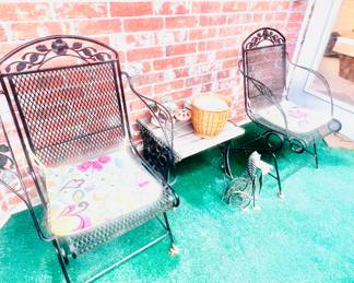 Wrought Iron patio chairs