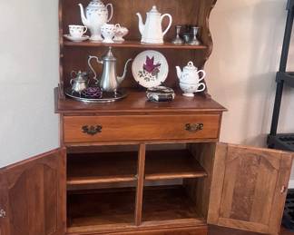 Solid Wood Vintage Hutch manufactured by Cambridge. 