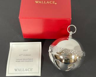 Wallace 2017 Silver Bell Ornament