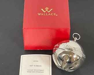 Wallace 2016 Silver Bell Ornament
