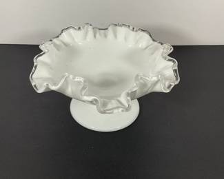 Crystal Crest White Glass Bowl