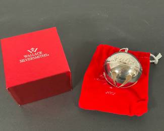 2002 Wallace Silver Bell Ornament