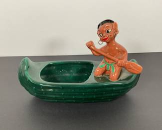 Vintage Mid Century Gilner Happy cannibal planter