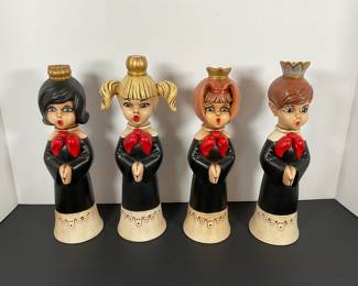 Vintage Ceramic Choir Candle Holders