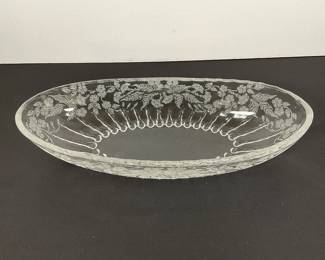 Martinsville Glass Radience relish Bowl