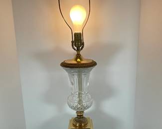 Westwood Patterson (Austria) Cut Glass Lamp (x2)