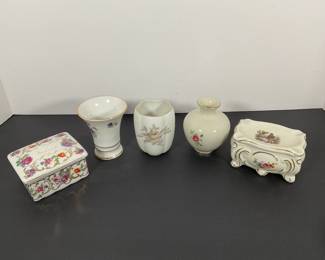 German Porcelain (small) Box Lot