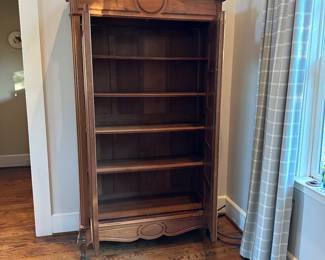 Inside of linen press/wardrobe.  